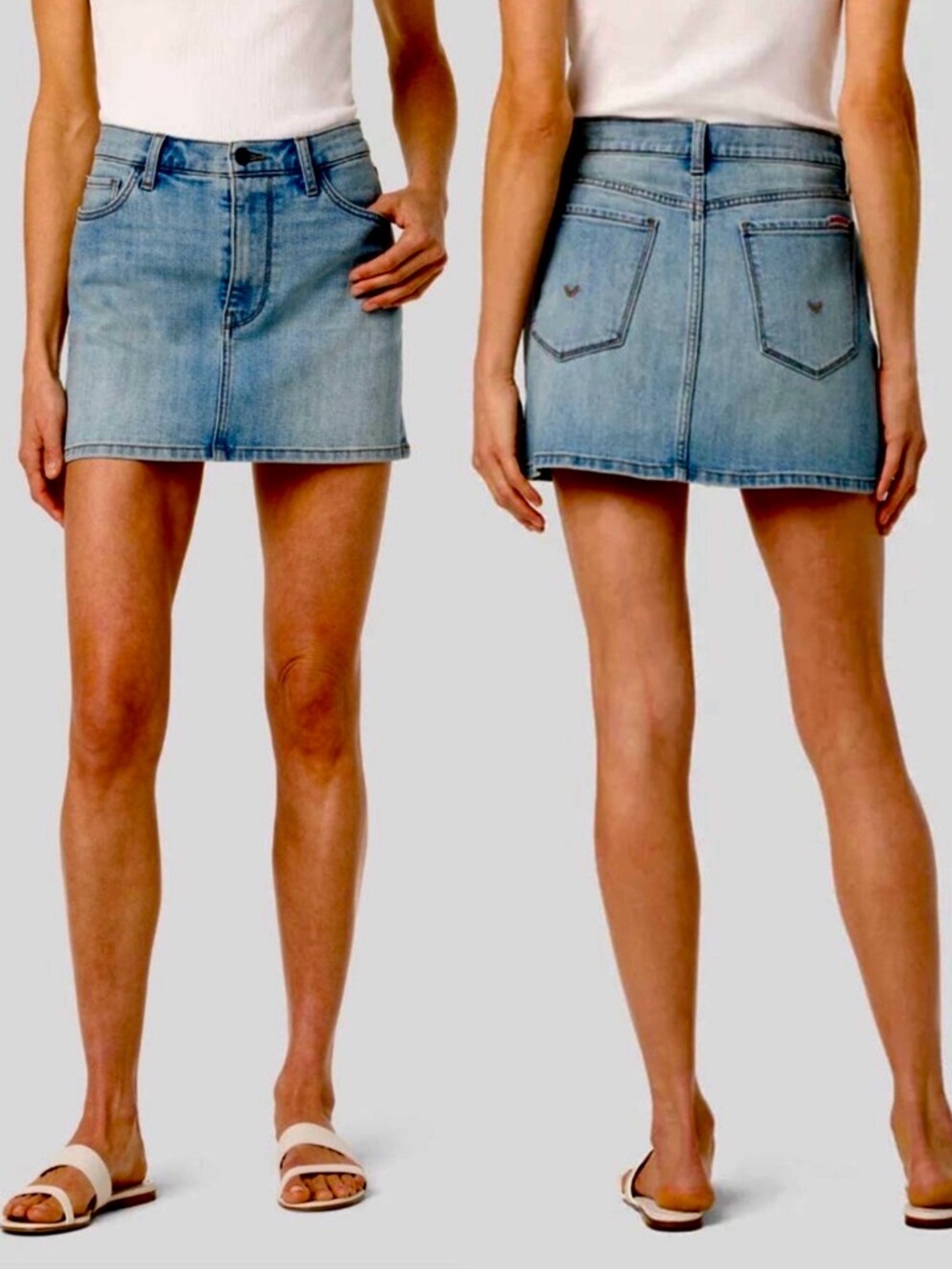 NWT New Hudson Denim Mini Skirt In Fame Size 30